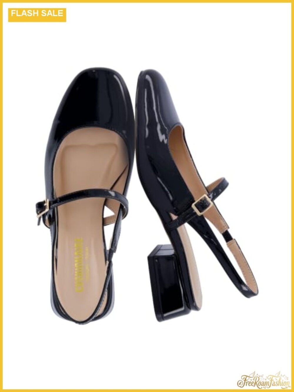 Mary Jane Dress Shoe Round Toe Block Heel Memory Foam Comfortable